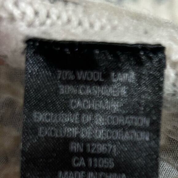 360 Cashmere Cream with Black Embroidery midi Duster Cardigan Size XS - Picture 6 of 6